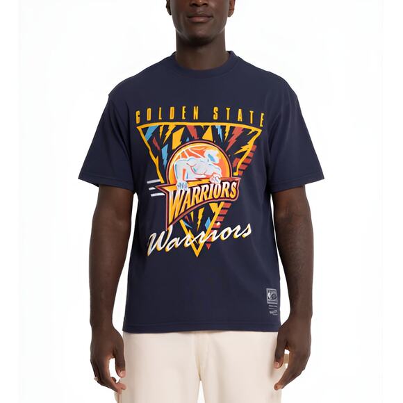 Mitchell & Ness Mens‎ NBA Golden State Warriors Hardwood Classics T-Shirt Size M - Picture 1 of 6